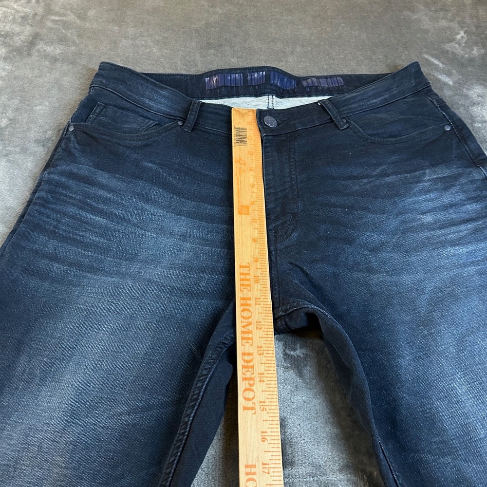 Richlook JNS Riveted and Casted Jeans Mens fits 36x29" Dark Blue Straight Fit - Picture 13 of 14